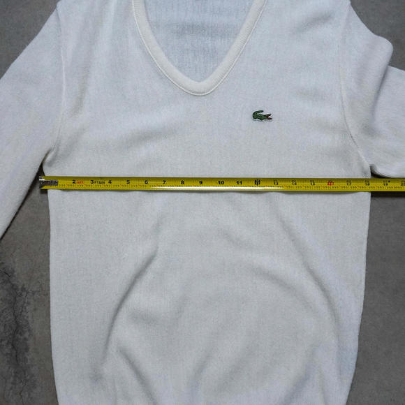 Vintage Izod x Lacoste V Neck Sweater Classic Iconic - Picture 6 of 7
